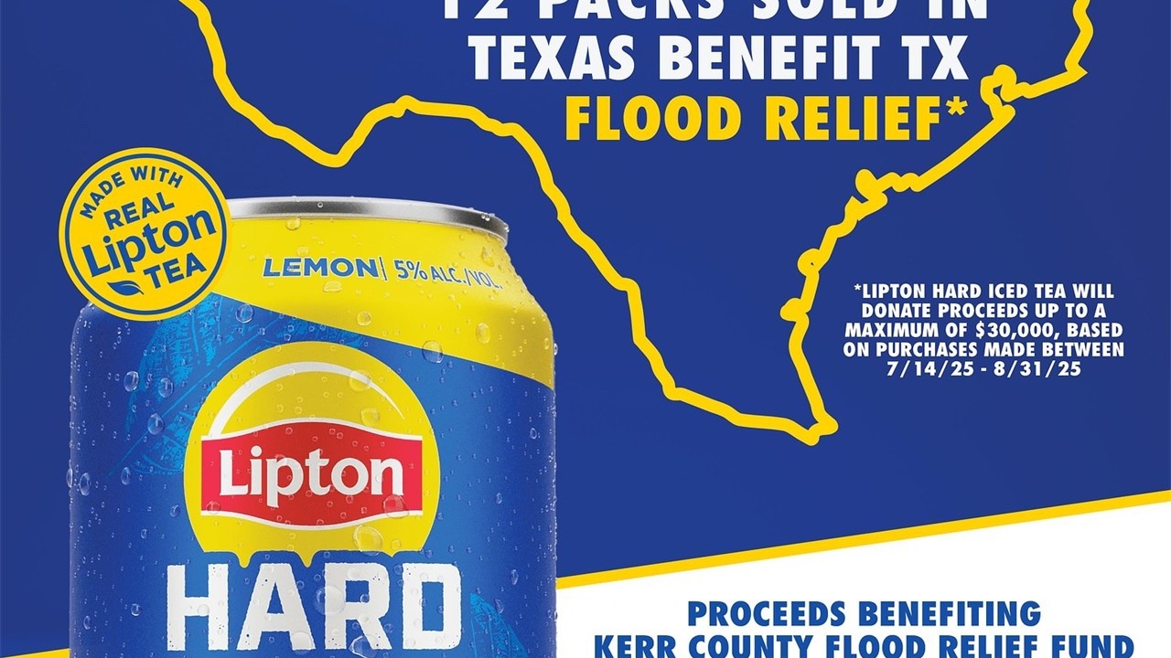 Lipton Hard Iced se solidariza con la comunidad tras las inundaciones en Texas